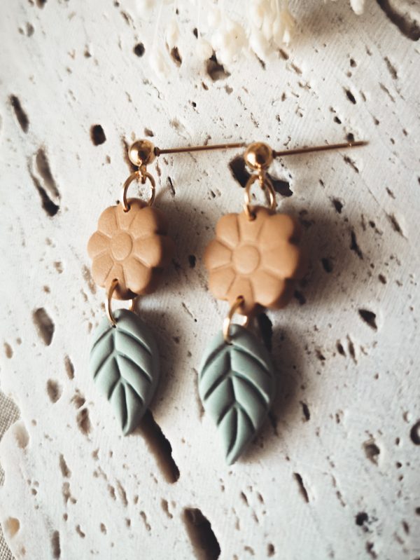 wild eden handmade polymer clay earrings handmade jewellery new zealand cottage core spring winter summer cute earrings