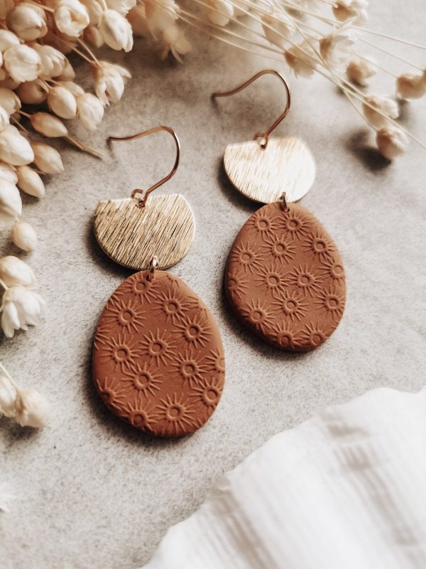 wild eden handmade polymer clay earrings handmade jewellery new zealand cottage core spring winter summer cute earrings