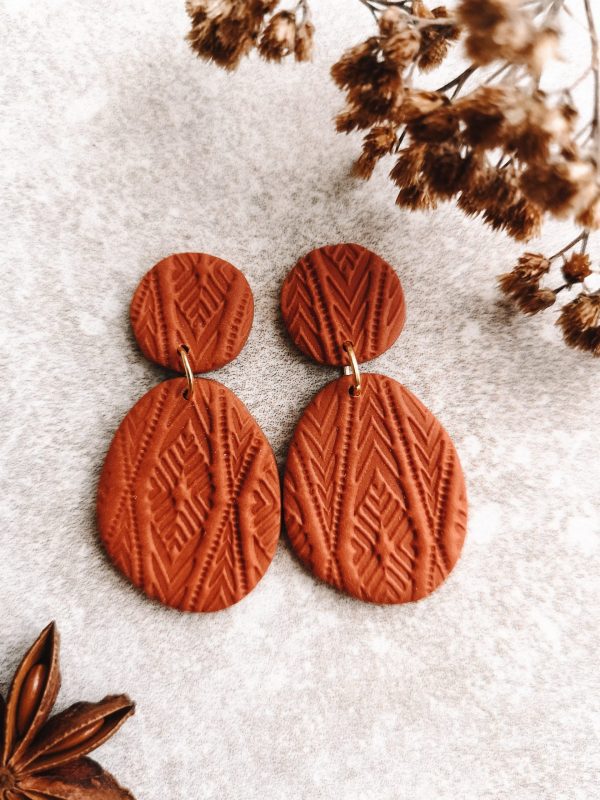 wild eden handmade polymer clay earrings handmade jewellery new zealand cottage core spring winter summer cute earrings