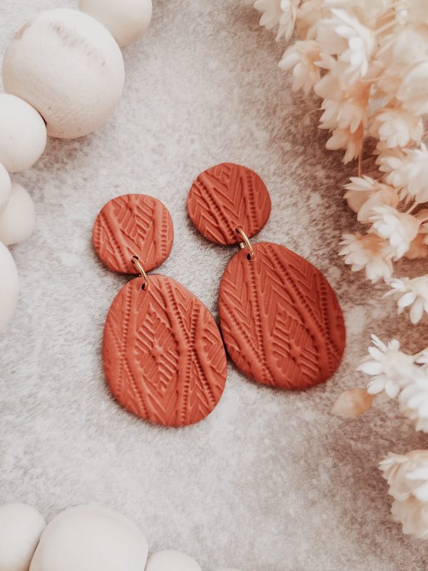 wild eden handmade polymer clay earrings handmade jewellery new zealand cottage core spring winter summer cute earrings