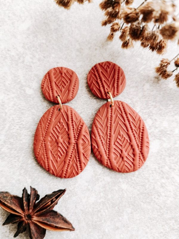wild eden handmade polymer clay earrings handmade jewellery new zealand cottage core spring winter summer cute earrings